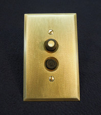 Antique Early Electrical Push Button Wall Light Switch - Perkins - Refurbished picture