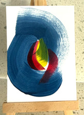 ACEO/ATC Original Acrylic Abstract Mini Painting 