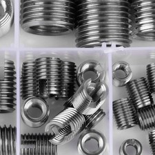 50Pcs Stainless Steel Inner Thread Self Tapping Thread Inserts Set Reinforce ... picture