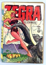 Zegra 5 (FRG) JUNGLE EMPRESS Jack Kamen art 1949 Fox Features Syndicate f552 picture