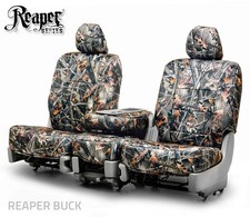 For 2014-2021 Toyota Tundra Front Seat Covers in Buck Camo (FOR BUCKET SEATS) picture