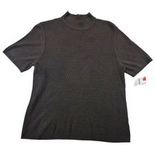 Vintage Koret Sweater Top M Chocolate Deadstock Capsule Retro Minimalist Career picture
