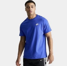NEW NIKE SPORTSWEAR CLUB T-SHIRT Game Royal AR4997-480 Men’s Size M picture