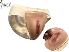 BIMEI Men Silicone Camel Toe Fake Vagina Panties Briefs Crossdresser Hiding Gaff picture