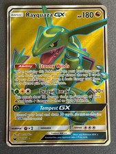 2018 Pokemon Sun & Moon Celestial Storm Rayquaza Full Art #160/168 picture
