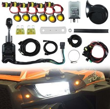 Tyranway UTV ATV LED Turn Signal Kit Street Legal Horn Amber Blinker Brake picture