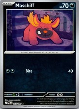 Maschiff Pitch Black Pokemon Common Reverse Holo Near Mint 057/084 picture