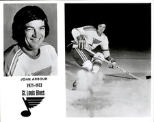 PF16 Original Photo JOHN ARBOUR 1971-72 ST LOUIS BLUES DEFENSE NHL ICE HOCKEY picture