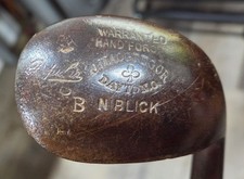 Antique Vintage Rare J. Macgregor Concave Face Rut Hickory Wood Shaft Golf Club picture