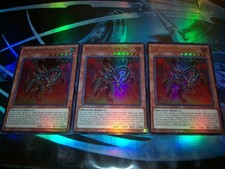 3x Red-Eyes Black Meteor Dragon 1st Edition Ultra Rare MAMO-EN049 Yu-Gi-Oh picture