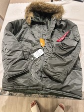Alpha Industries N-3B Parka: Size XL: Color Sage Green: NWT picture