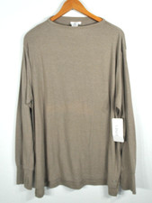 Jones New York Sport Women’s 3X Stone Beige Thumbhole Long Sleeve Tunic Top NWT picture