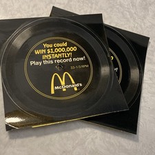 1989 McDonald’s Records (2) Vinyl Record Advertising Giveaway RARE picture