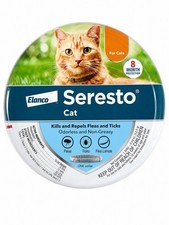 Authentic Seresto Cat Flea & Tick Collar 8-Month Protection New Sealed picture