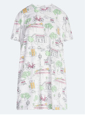 JOYSPUN Women’s Plus Size L-XL Paris Dreamy Sleepshirt Nightshirt Pockets New picture