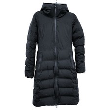 Wmns LULULEMON Down Fill Black Sleet Street Long Hooded Winter Puffer Jacket 4 picture
