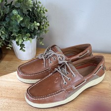 Sperry Top-Sider Women's Boat Shoes Tan/Brown Leather, Size 8 picture