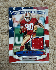 2016 Panini Rookies & Stars Great American Treasures Jerry Rice gameUsed Mem /49 picture