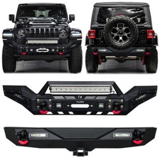 Vijay Fit 2018-2025 Jeep Wrangler JL Front or Rear Bumper with  LED Lights picture