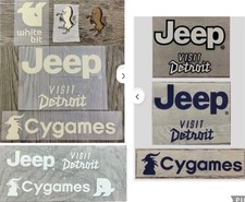2025-26 JUVENTUS Sponsor JEEP VISIT DETROIT  patches 2.5” H * 11.5” W picture
