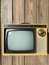  Vintage Sears Roebuck 9-Inch Portable Black & White TV Model No. 5000 TESTED picture
