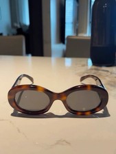 celine cl40194u triomphe oval sunglasses 53A blonde havana  picture