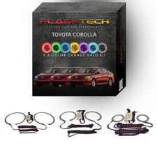 RGB Multi Color Changing LED Halo kit for 2009-2010 Toyota Corolla Headlights picture
