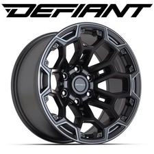 Single(1) DEFIANT Wheels DF03 18x9 Satin Black & Charcoal Rim 6x139.7 -12ET picture