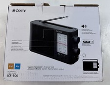 Sony ICF-506 ICF506 Analog Tuner Portable/Tabletop Radio AM/FM - NEW picture