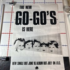 Teaser Promo Vacation The Go-Go's 1982 I.R.S. Records XL Original RARE AF 24x36 picture