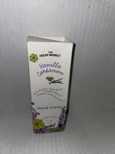 The Fresh Market Vanilla Cardamom Hand Creme~Made In France 3.38 Oz~New picture
