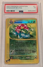 2002 Expedition Venusaur REVERSE Foil PSA 1 #67/165 Vintage Pokemon picture