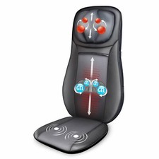 Snailax Gel Shiatsu Back Massager with Heat,Neck Massage Cushion Chair Pad 233G picture