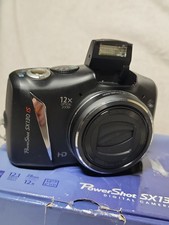 【TOP MINT】Canon PowerShot SX130 IS 12.1MP Digital Camera - Black - TESTED W/box  picture