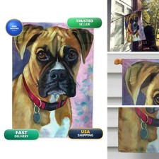 Caroline's Treasures 7338CHF Natural Fawn Boxer House Flag Large Porch Sleeve picture