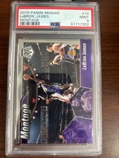 2019-20 Panini Prizm LEBRON JAMES MONTAGE #10 PSA 9 picture