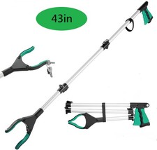 43 Inch Extra Long Grabber Reacher Tool Foldable Reacher Grabber Pickup Tool lv picture