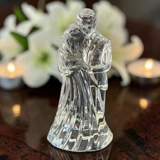 RETIRED Waterford Lead Crystal Bride & Groom Figurine 7.5