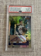 2005 Bowman's Best Justin Verlander #102 Silver /99 Autograph Rookie (AU,RC)🔥🔥 picture