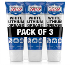 (3 PACK) White Lithium Grease 8 Ounce Tube-- FREE & FAST SHIPPING. picture