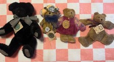 Boyds Bears Lot of 4 Plush Teddy Bears w/ Clothing Tags Still Attached  picture