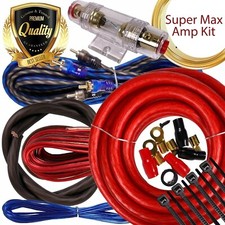 Warzone 4500W 4 Gauge Car Amplifier Installation Copper Wiring Kit Amp 4Ga Red picture