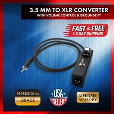 3.5mm to XLR Converter Laptop Interface with Volume Control and Ground Lift picture