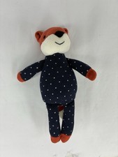 Jellycat Snuggler Fox Plush Blue Polka Dot Spots London Stuffed Animal 9” picture