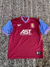 Vintage 1995-1997 Aston Villa Home Jersey Reebok Football Shirt M/L UK MADE picture