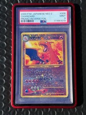 2000 Pokemon Japanese Neo 2 Charizard #006 Reverse Foil PSA 9 NEW CERT picture