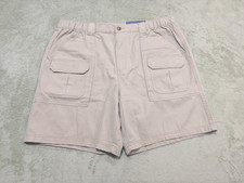 Croft & Barrow Mens Cargo Shorts Size 40 Khaki Beige Cotton New NWT picture