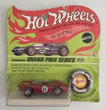 Vintage Hot Wheels Redline 1970 Red Enamel Ferrari 312P HK Blister Pack picture