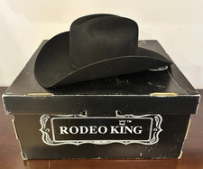 Rodeo King Beaver Open Crown Rust Western Hat  7 1/4 w/ Box picture