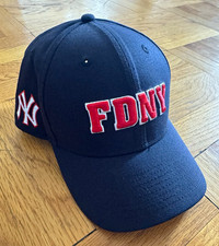 FDNY YANKEES New Era 9FORTY  Navy Adjustable Baseball Cap picture